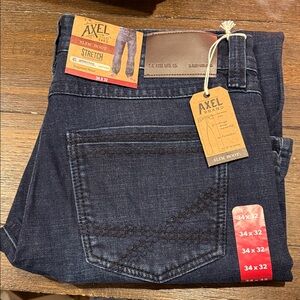 Men's Slim Boot Jeans - Dark Blue 34x32